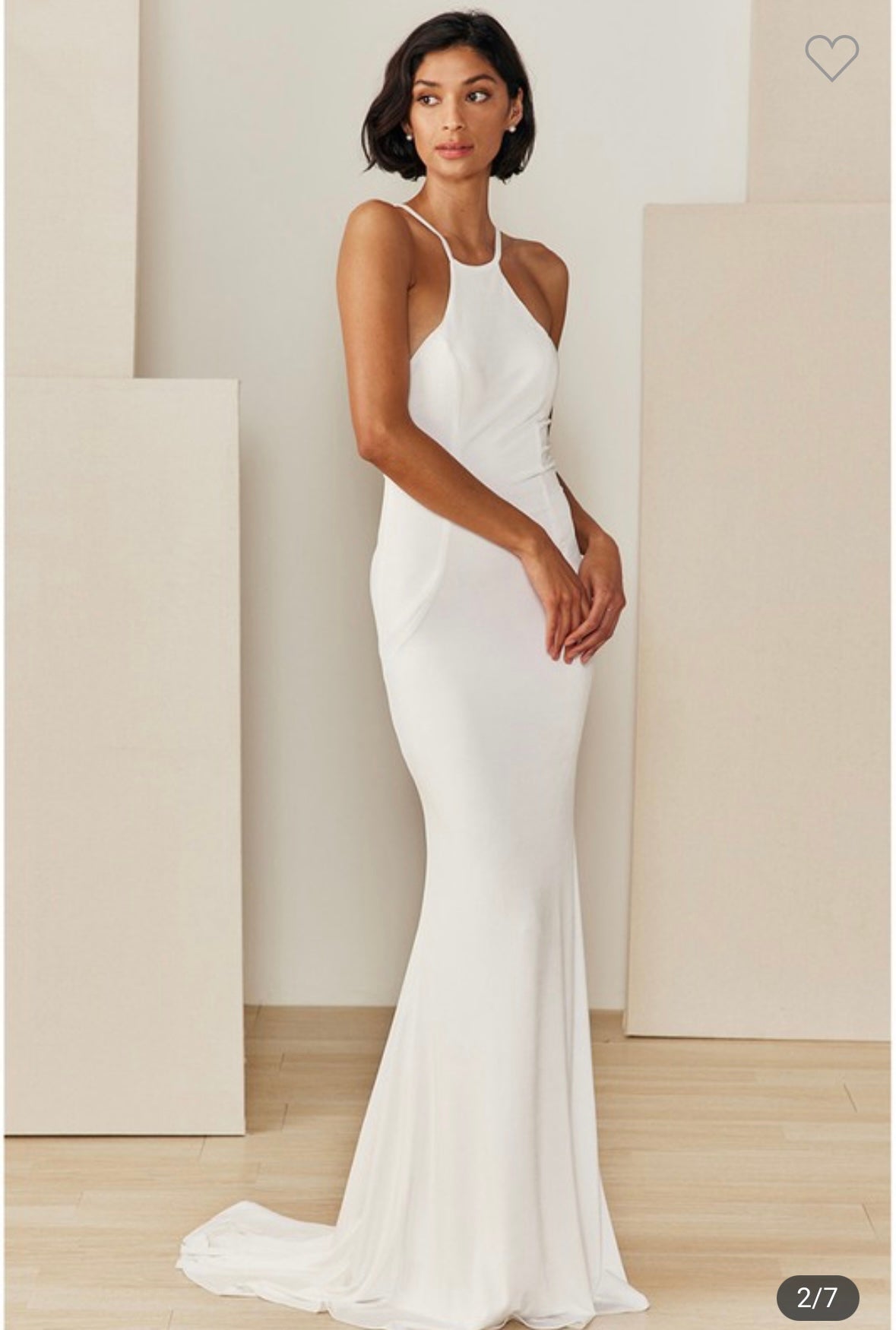 High Neck Mermaid Criss Cross Back