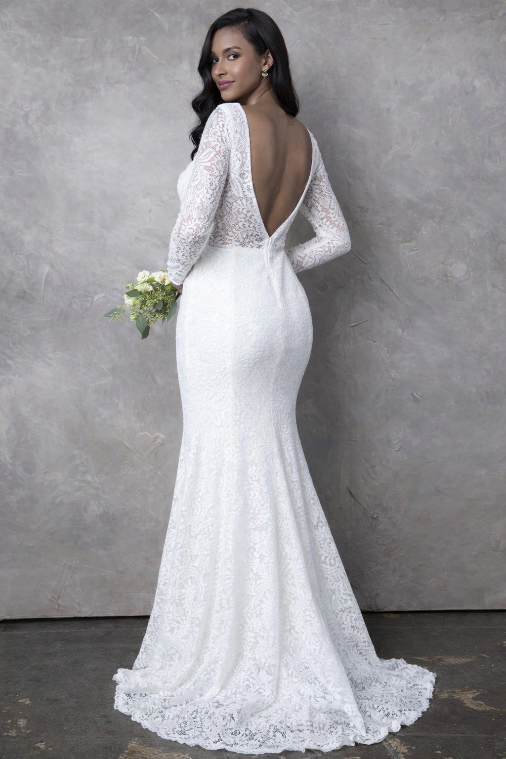 Long Sleeve Lace Bridal Gown