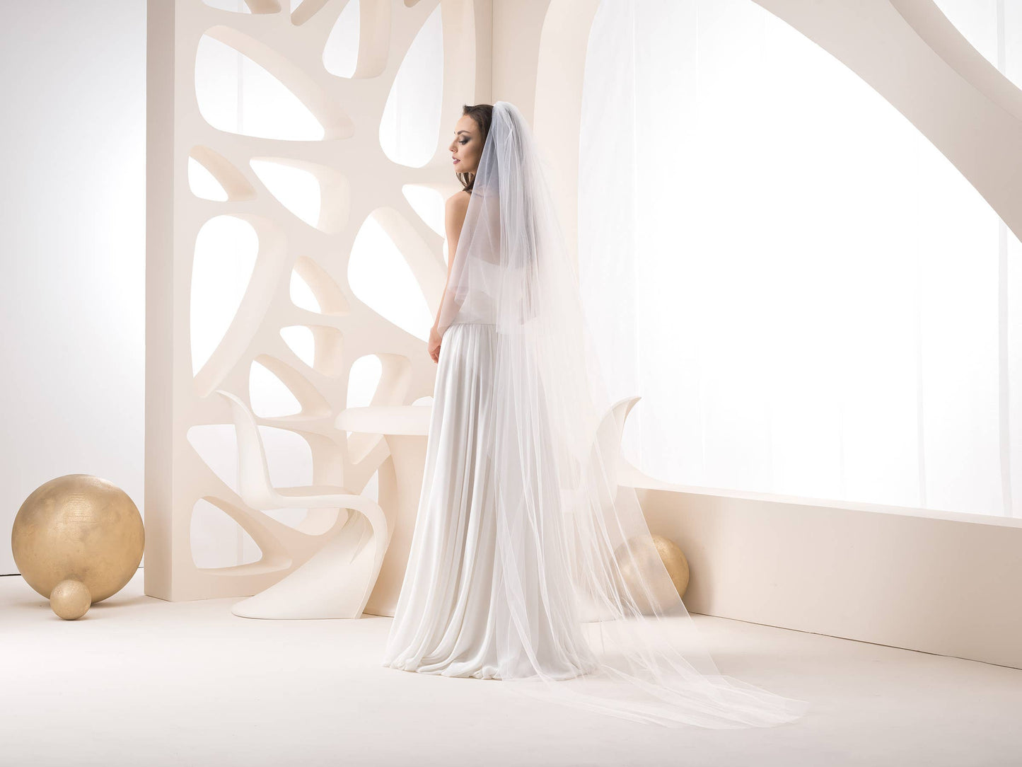 Handmade bridal veil