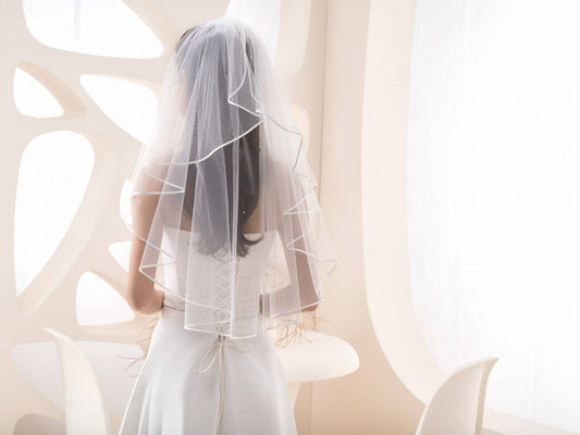 Handmade bridal veil