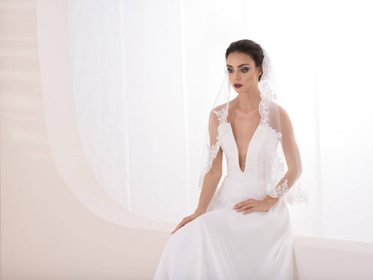 Handmade bridal veil