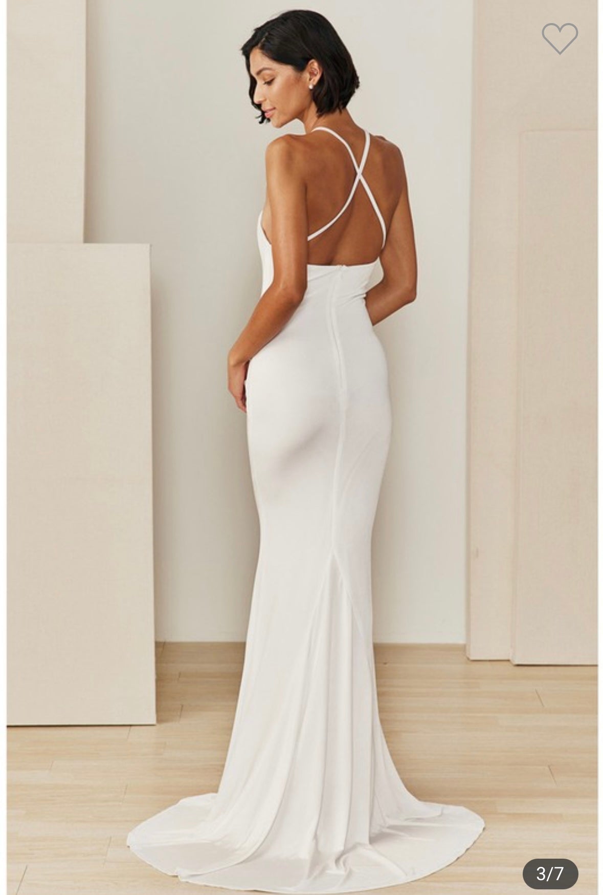 High Neck Mermaid Criss Cross Back