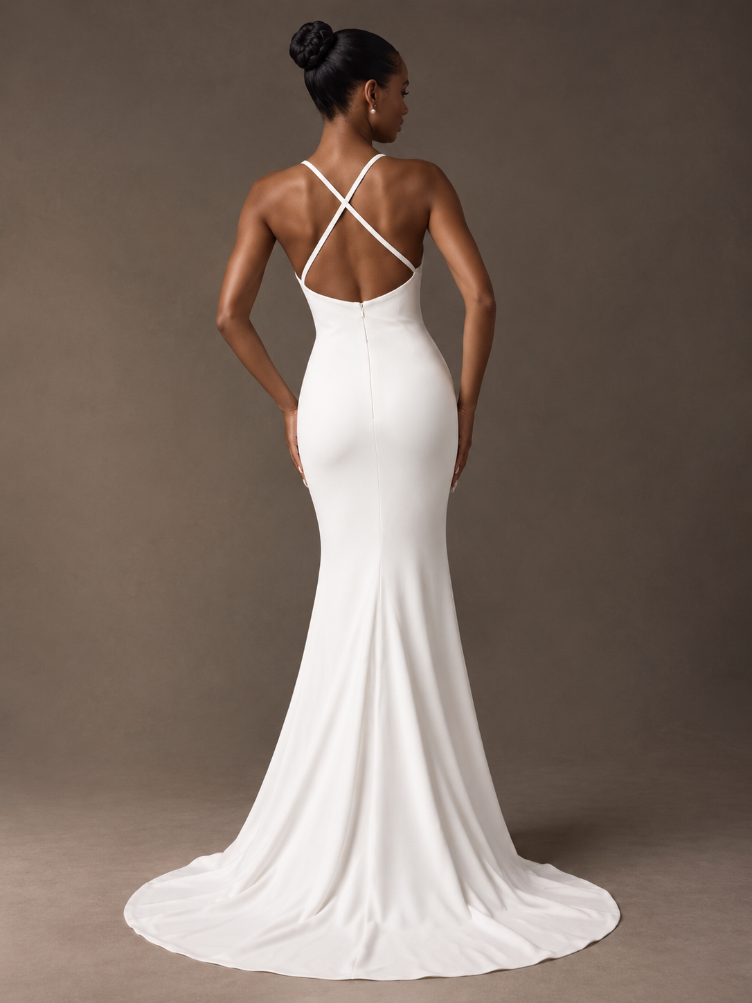 High Neck Bridal Gown